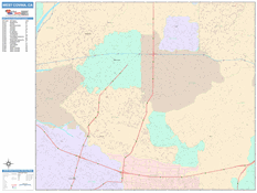 West Covina Digital Map Color Cast Style